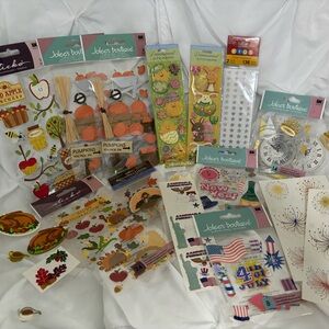 Holiday Scrapbook Stickers (Fall, Thanksgiving, Easter, 4th of July, New Years)